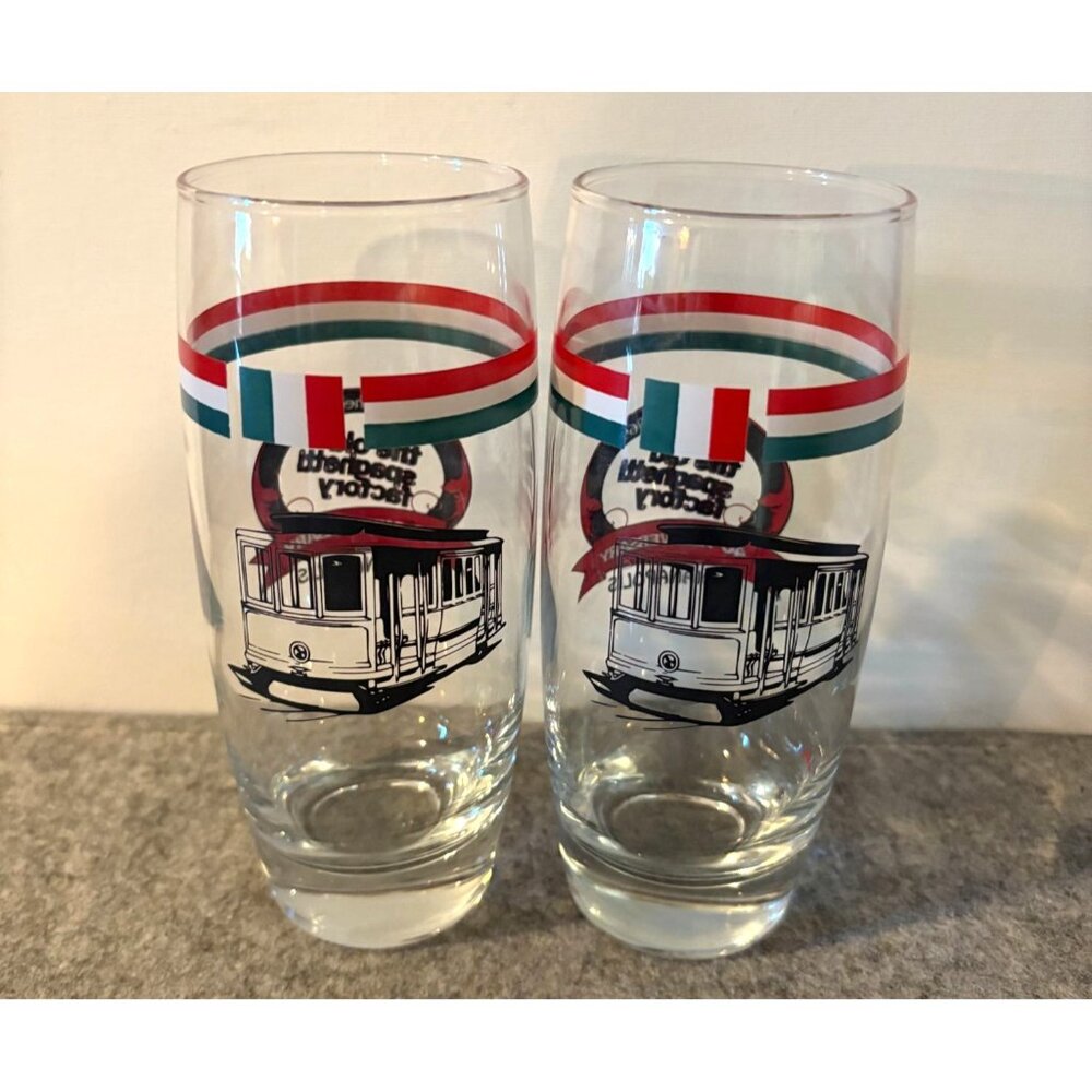 2 Old Spaghetti Factory 6.5 " 40th Anniversary Indianapolis Tumblers  # 3104